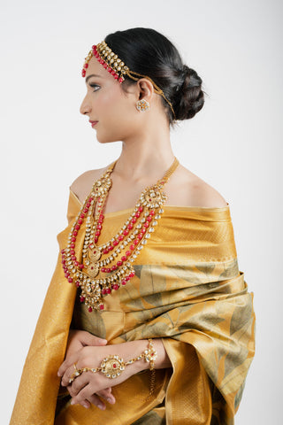 ROYAL DHARMAVARAM SILK SAREE SET